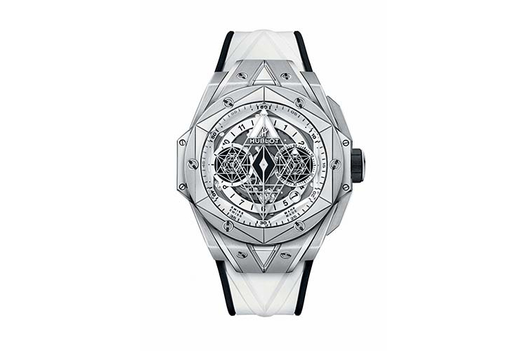 hublot big bang one click sang bleu steel white diamonds