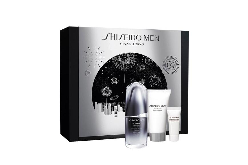 Набор с концентратом, восстанавливающим энергию кожи, Ultimune MEN, Shiseido, 4082 руб. («Иль де Ботэ»)