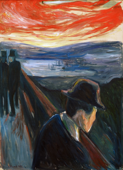 Эдвард Мунк. «Sick Mood at Sunset: Despair», 1892