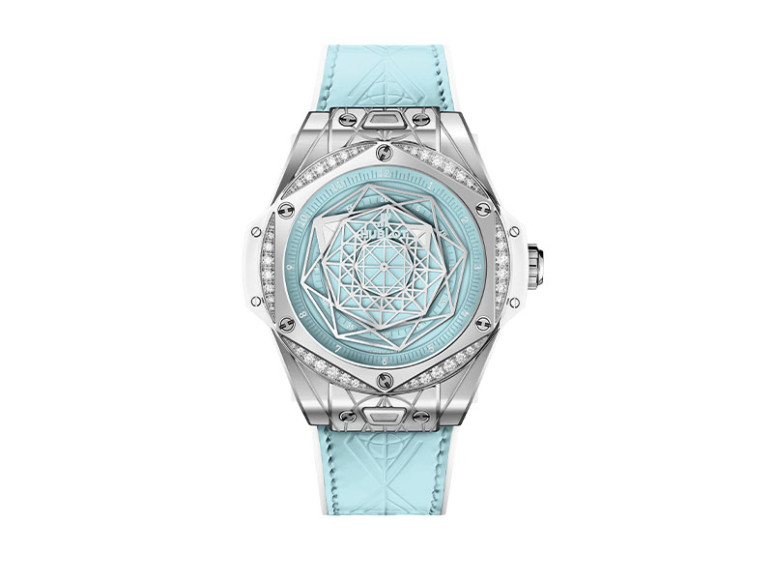 Часы Big Bang One Click Sang Bleu Steel Turquoise Special Edition, Hublot
