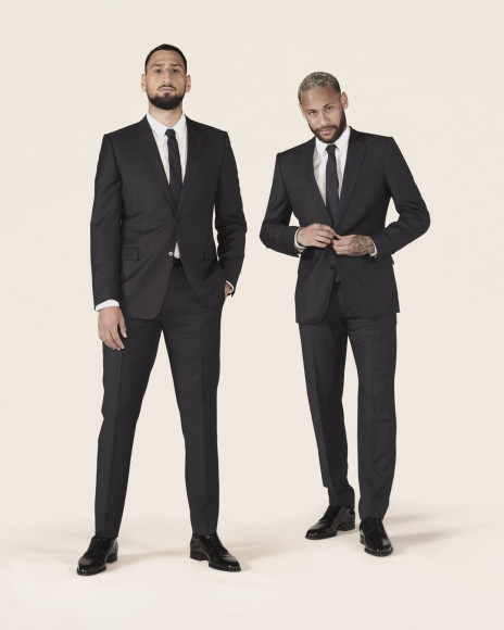 Джанлуиджи Доннарумма и Неймар в совместной съемке Dior Men и «Пари Сен-Жермен», сентябрь 2021