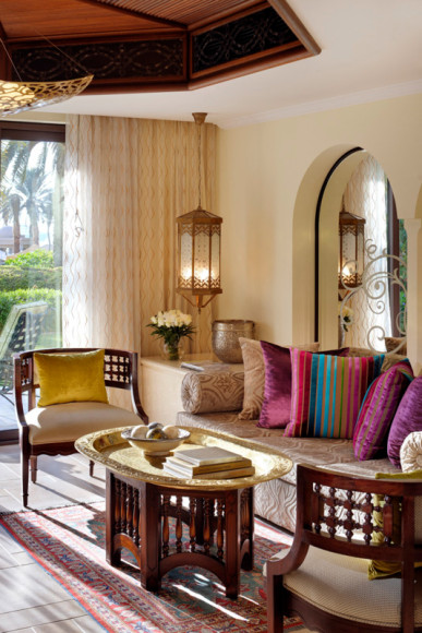 Гостиная в сьюте Junior, отель Residence & SPA, One&Only Royal Mirage (Дубай)