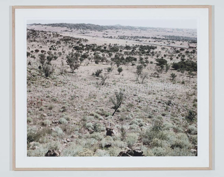 Дэвид Голдблатт. In commemoration of and protest against farm murders, Rietvlei, on the N1 near Polokwane, 2004