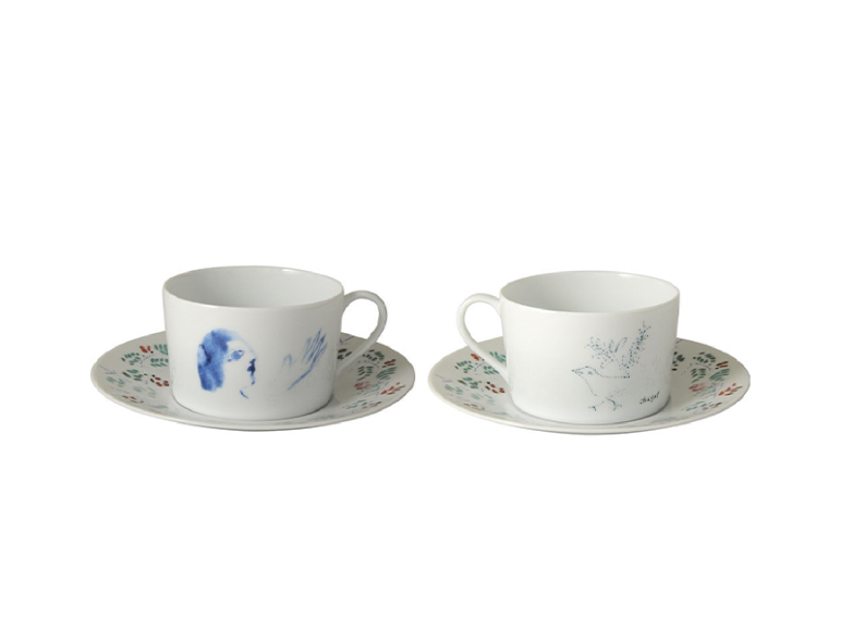 Набор из двух чашек с блюдцами Marc Chagall, Bernardaud, 32 950 руб. (ЦУМ)