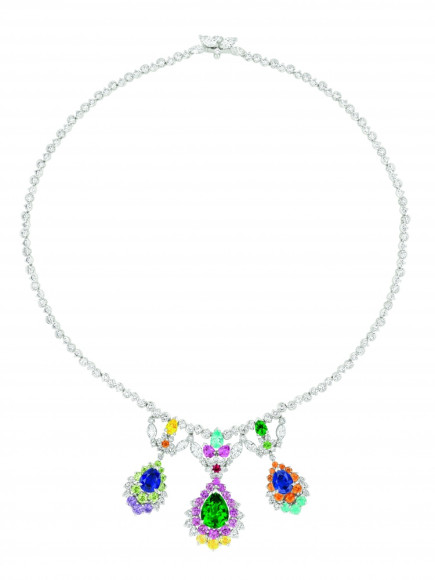 Cher Dior Fascinante Emerald necklace Front