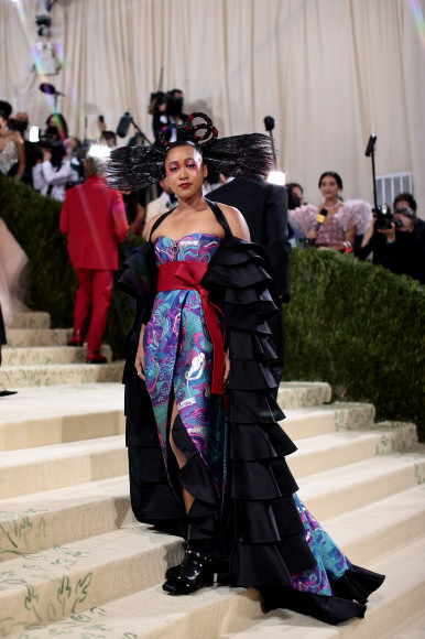 Наоми Осака на Met Gala, сентябрь 2021