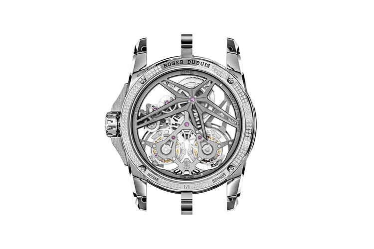 Задняя сторона часов Excalibur Superbia, Roger Dubuis