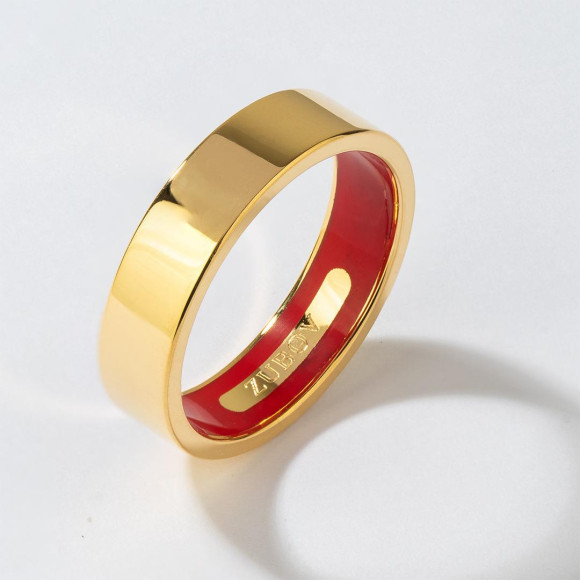 Золотое кольцо с красной керамикой, Alexey Zubov, 71 500 руб.