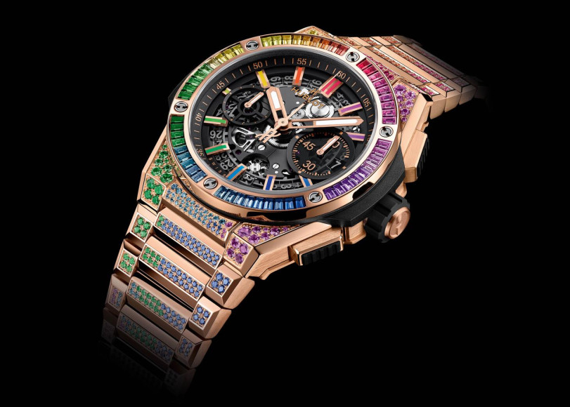 Часы Big Bang Integrated King Gold Rainbow, Hublot